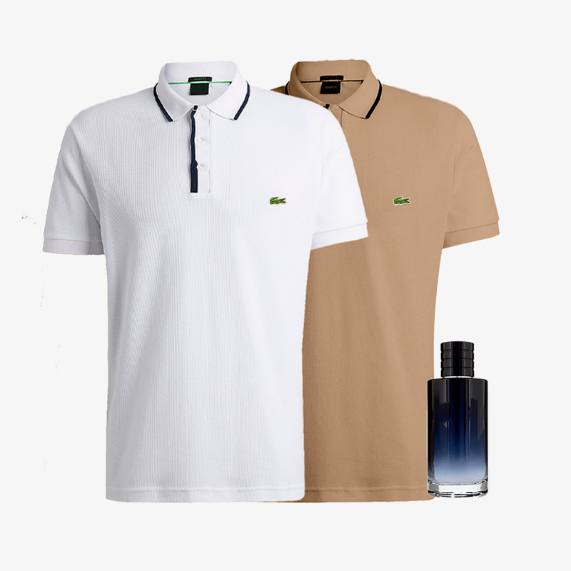 Kit 2 camisetas Polo LCT (compra 1 y llévate 2) + Perfume